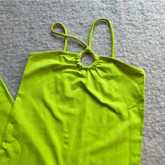 Simon Miller Stretch Forro Dress in Kiwi - Picture 3 of 5